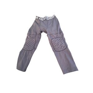 Devops Kids Padded Compression Pants Gray 3/4 Athletic Leggings Size S